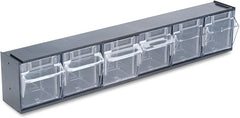 DEFLECTO Deflecto DEF20604OP Interlocking Tilt Bin System 6 Bins (23-5/8 in x 3-5/8 in x 4-1/2 in)