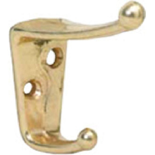 IVES Ives 405A3 Coat and Hat Hook Bright Brass Aluminum