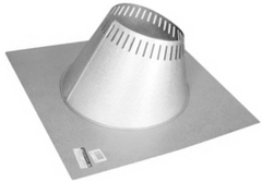 HART & COOLEY HART & COOLEY 6TLCF6 6-Inch TLC All Fuel Vent Adjustable Roof Flashing with Storm Collar