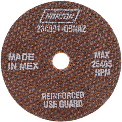NORTON Norton 66243528629 Cutoff Wheel 3 in Aluminum Oxide 60 Grit