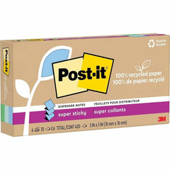 3M 3M MMMR330R6SST Post-it Super Sticky Adhesive Note 3 inches x 3 inches 6-Pack (420 Sheets)