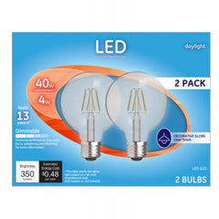 GE G E Lighting 28942 G25 Globe Led Bulb 4W 5000K 2 Pack