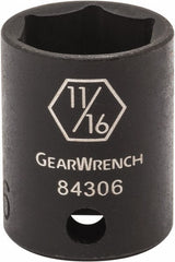 GEARWRENCH Gearwrench 84387N Impact Socket 3/8 in Drive 15/16 in 6-pt