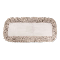 BOARDWALK Boardwalk BWK1324 Industrial Hygrade Cotton Dust Mop Head 24 in x 5 in Replacement BWK1324