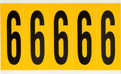 BRADY Brady 1560-6 outdoor vinyl number label 3.875 in (card of 5)