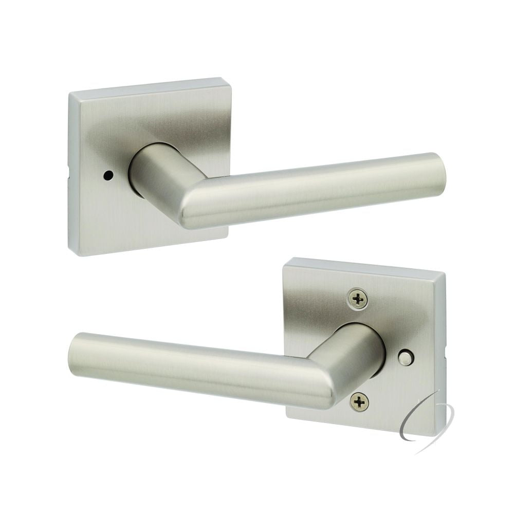 KWIKSET Kwikset 730MILSQT-15 Milan Privacy Lever Lock Satin Nickel