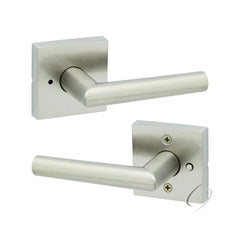 KWIKSET Kwikset 730MILSQT-15 Milan Privacy Lever Lock Satin Nickel