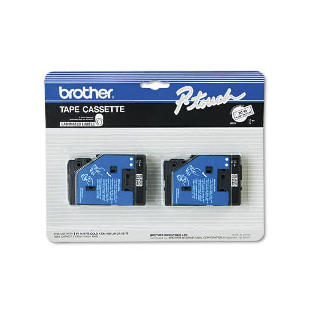 BROTHER Brother BRTTC10 Tape Cartridge 1/2 inches 2 Pack