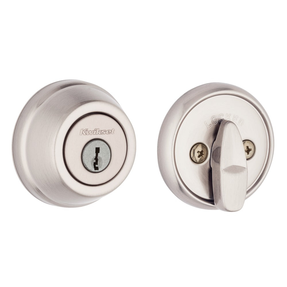 KWIKSET Kwikset 780-15.STRKP Single Cylinder Deadbolt Satin Nickel