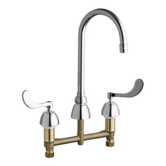 CHICAGO FAUCETS Chicago Faucets 786-E2805-5XKABCP Manual Sink Faucet 0.5 GPM (8 inches Centers)