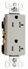 LEGRAND Pass Seymour TR26352GRYCC8 Decorator Outlet 20A Gray 8pk