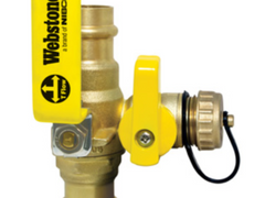 NIBCO NIBCO H-80615W Webstone Pro-Pal 1-1/4 Inch Press x Press Full Port Ball Valve with Drain
