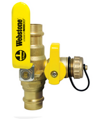 NIBCO NIBCO H-80612W 1/2-in. Press Full Port Ball Valve with Drain and Reversible Handle