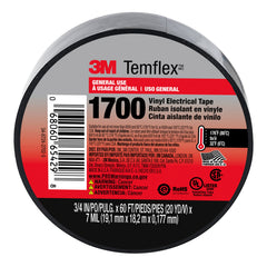 3M 3M 1700-1PK-BB40 Temflex 1700 vinyl electrical tape 600 V (0.75 in x 60 ft)