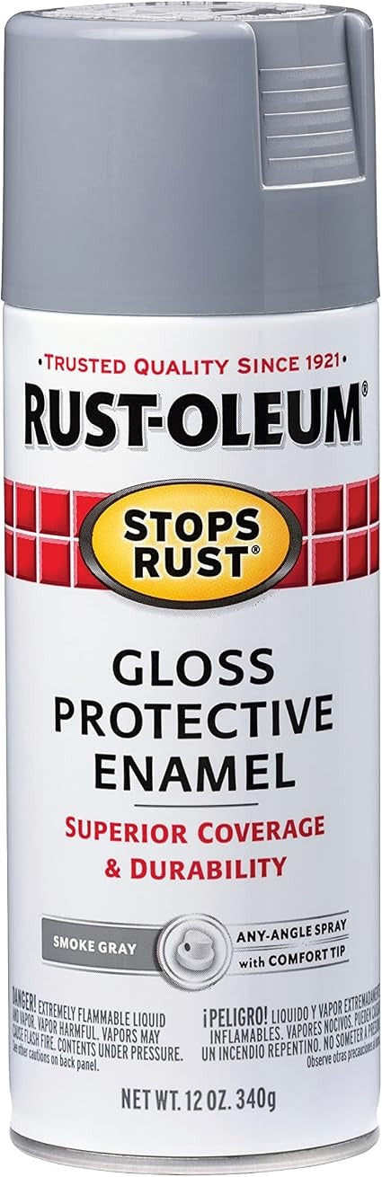 RUST-OLEUM Rust-Oleum 7786830 Stops Rust Protective Enamel Spray Paint 12 oz Any-Angle