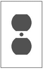 MULBERRY METAL PRODUCTS Mulberry Metal Products 95101 1 Gang Aluminum Duplex Receptacle Wallplate (4-1/2 x 2-3/4 in)