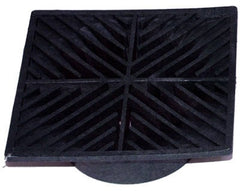 NDS Nds 4 6 Inch Black Square Drain Grate Pedestrian Rated