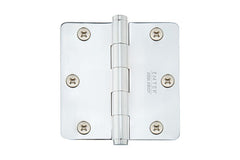 EMTEK Emtek 91023US26 Steel Door Hinge Pair Polished Chrome