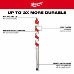 MILWAUKEE Milwaukee Electric Tool Corp 48-13-0750 Auger Bit