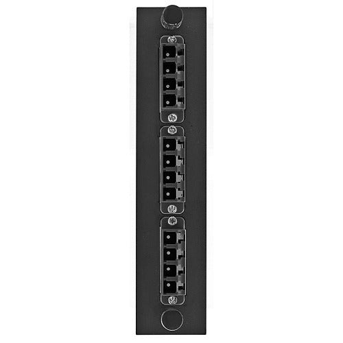 HUBBELL Hubbell Premise Wiring FSPNLCQS3BK Fiber Adapter Panel