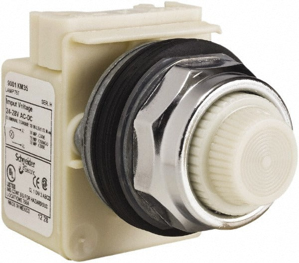 SCHNEIDER ELECTRIC Schneider Electric 9001KP35W31 Indicating Light 28V White