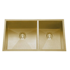 DAKOTA Dakota Plumbing DSZ-6040GD Zoria 60/40 Undermount Sink Gold