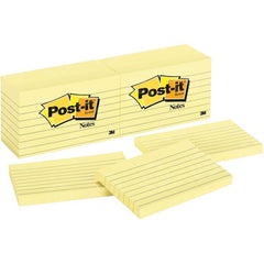3M 3M MMM635YW Post-it Original Lined Notes (3 x 5, 12 Pack)