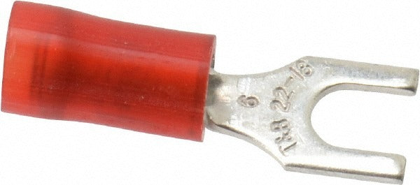 THOMAS & BETTS Thomas Betts RA18-6F Fork Terminal Red 6 Stud 600V