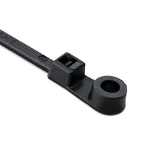 HELLERMANN TYTON Hellermanntyton T18MR0C2 Cable Tie Mounting Hole 4in Black 100pk