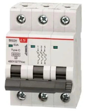 LS ELECTRIC Ls Electric 628033163 Mcb 63A 3-pole 480Y/277VAC 6ka