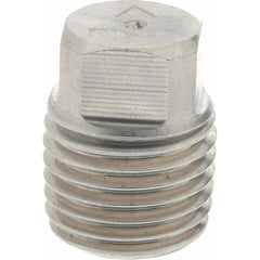 MERIT BRASS Merit Brass 3617DA-04 Square Head Plug 1/4 in 316 Ss Mnpt