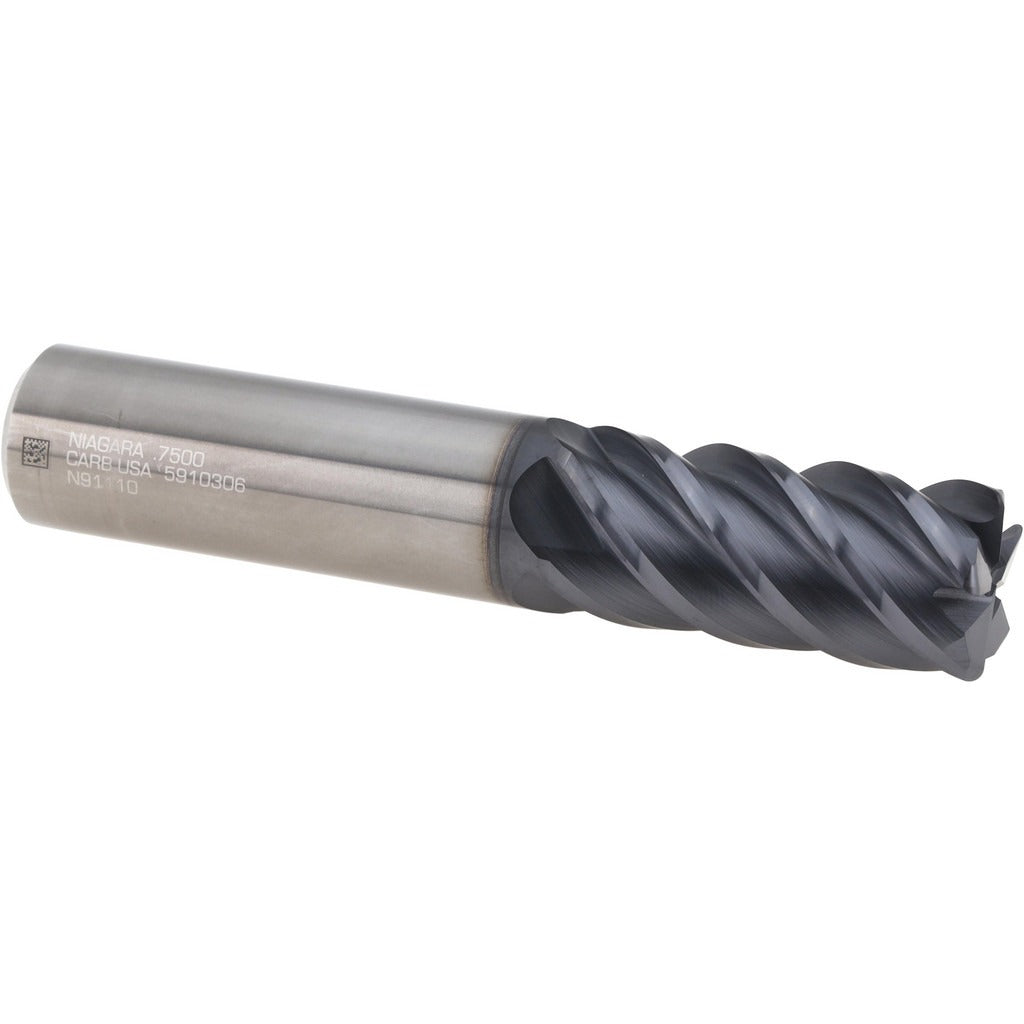 SECO TOOLS Seco 17007065 Corner Radius End Mill 3/4 in 5 Flute Carbide