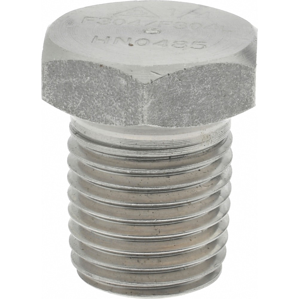 MERIT BRASS Merit Brass 3417HD-04 Hex Plug 1/4 Inch Stainless Steel Mnpt