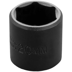 PROTO Proto J7220M Impact Socket 3/8 in Drive 20mm 6-point