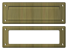 DELTANA Deltana MS626U5 Mail Slot 8-7/8 in Interior Frame Antique Brass