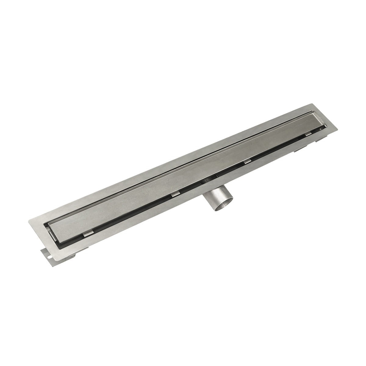 INFINITY DRAIN Infinity Drain FTTIF6524SS Side Outlet Complete Kit Tile-in Grate (24 inches)