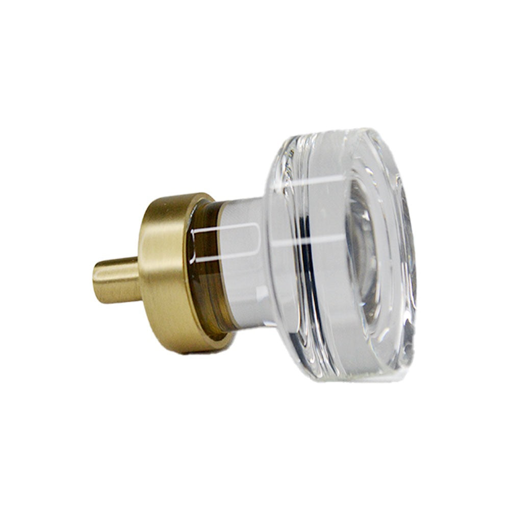 EMTEK Emtek 86569US4 Grayson Glass Cabinet Knob Satin Brass