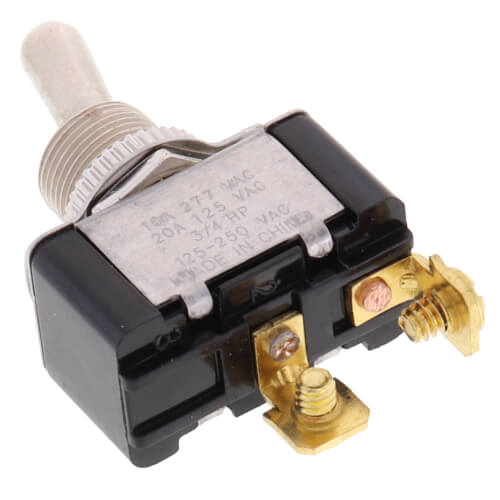 DIVERSITECH Diversitech ED447 Toggle Switch, 1 Pole 20 Amp 125-250VAC SPST On-Off