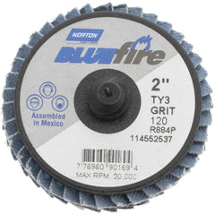 NORTON Norton 77696090169 Flap Disc 120 Grit Type 27 2 Inch