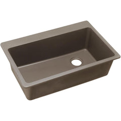 ELKAY Elkay elg13322gr0 Quartz Kitchen Sink 33 in Greige