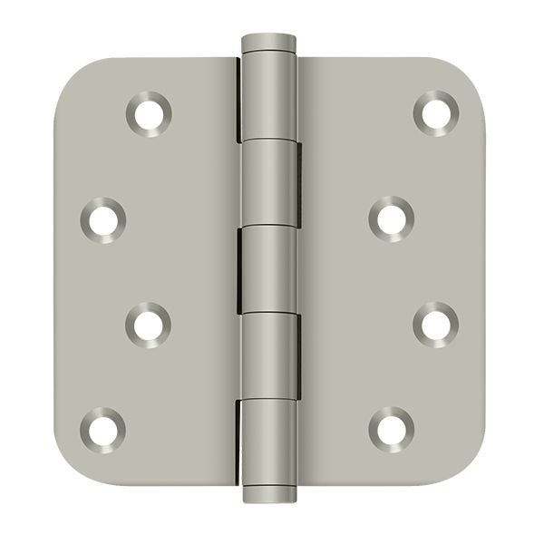 DELTANA Deltana DSB4R515-RZ Radius Hinge 4x4x5/8 in Satin Nickel