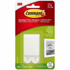 3M 3M MMM172014PKES Medium picture hanging strips 2.75 inches x 0.63 inches (6 per box) 172014PKES