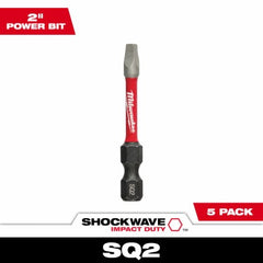 MILWAUKEE Milwaukee 48-32-4606 Square Insert Bit 2in 5 Pack