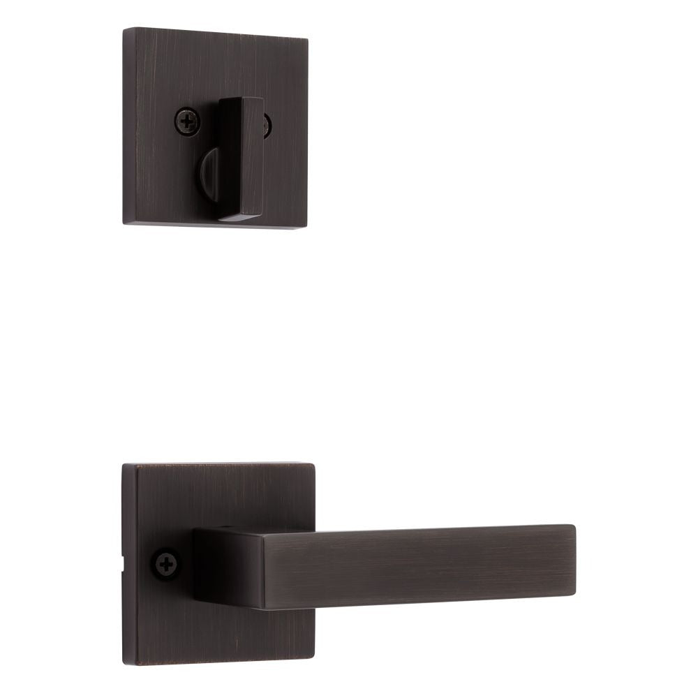 KWIKSET Kwikset 971SALSQT-11P Singapore Lever Trim Venetian Bronze