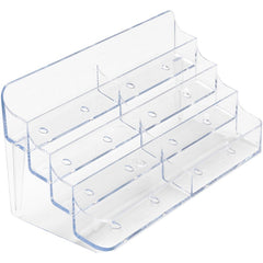 DEFLECTO Deflecto DEF70801 Business Card Holder 8-Compartment (7.9 x 3.5 x 0.4 in) 70801
