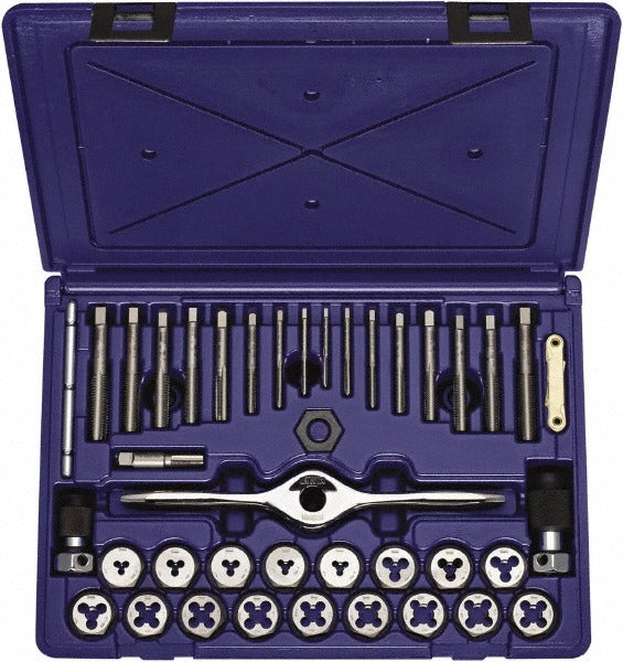 IRWIN Irwin 1835091 Tap Die Set 4-40 to 1/2-20 40 Pc