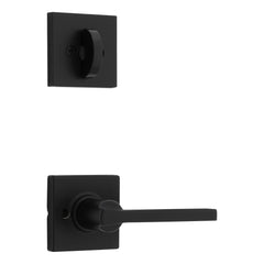 KWIKSET Kwikset 966CSLSQT-514.UNIV Casey Lever Handleset Trim Matte Black