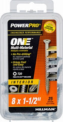 HILLMAN Hillman Fasteners 116722 Interior Screw 8x1.5 in Zinc 25 Pack