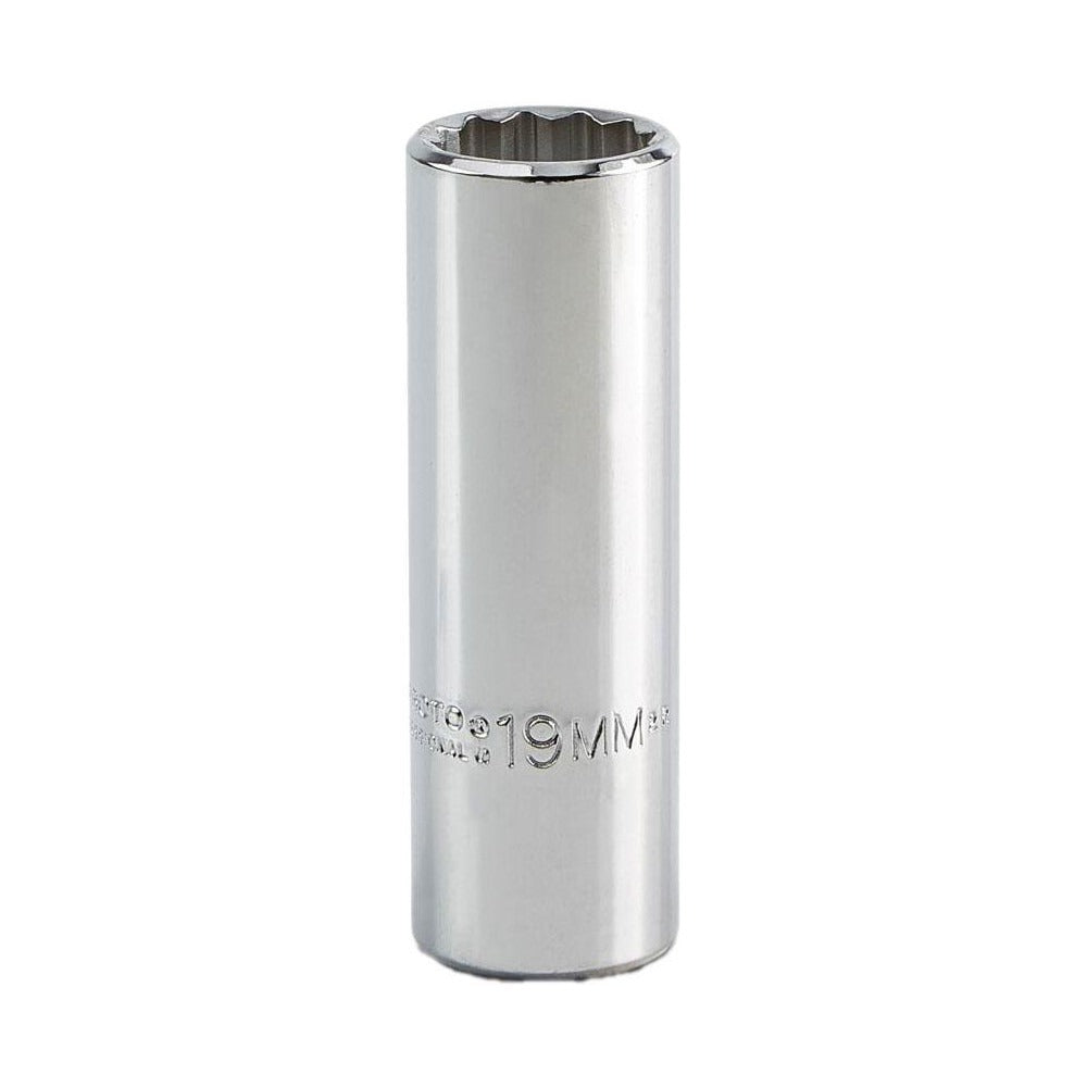 PROTO Proto J5319M Deep Hand Socket 19mm 12-point 1/2 Drive