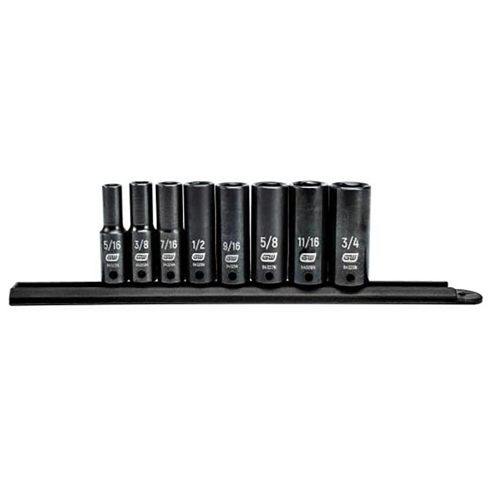GEARWRENCH Gearwrench 84915N Deep Impact Socket Set 8 Pc 3/8 in Drive